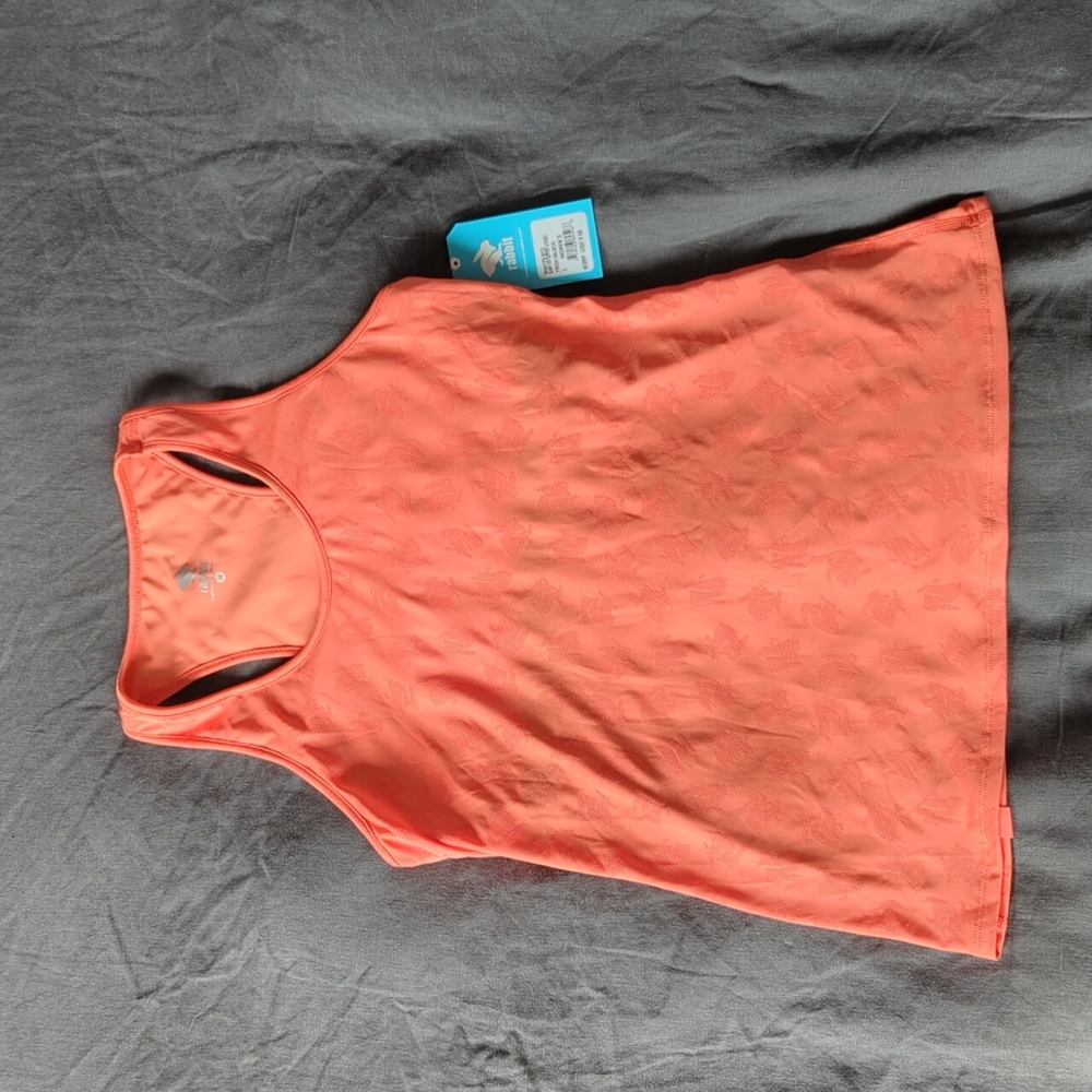 Rabbit Bunny Hop Support and Pocket tank size large fresh salmon color